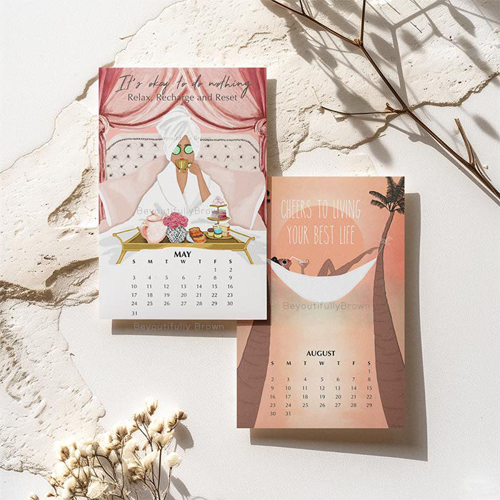 Expressions Calendar featuring Multicultural, African American, Black art and inspirational messages