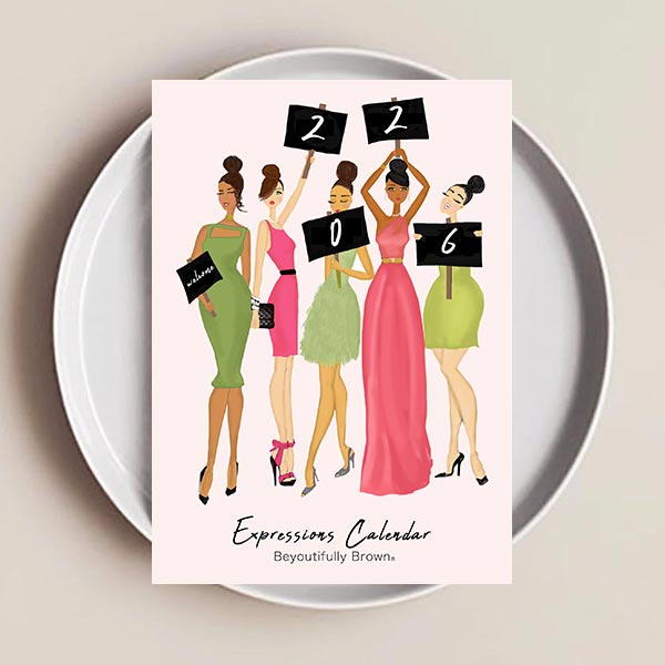 Expressions in Pink & Green Calendar