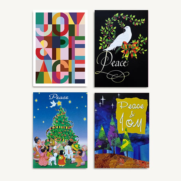 Peace & Joy Holiday Card Bundle (8 cards)