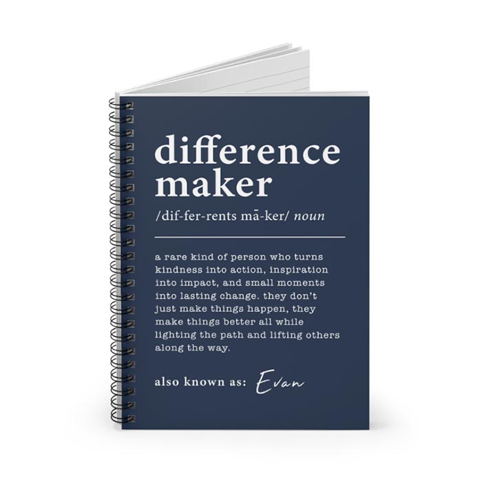 Difference Maker Notebook (15 colors)