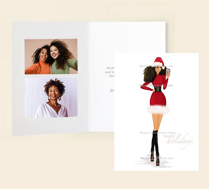 Holiday Selfie Custom Cards
