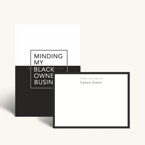 Minding My Business Personalized Notebook & Stationery Set