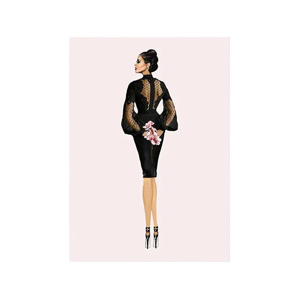 Pink Orchids Greeting Card from Beyoutifully Brown featuring Multicultural and Black Artwork