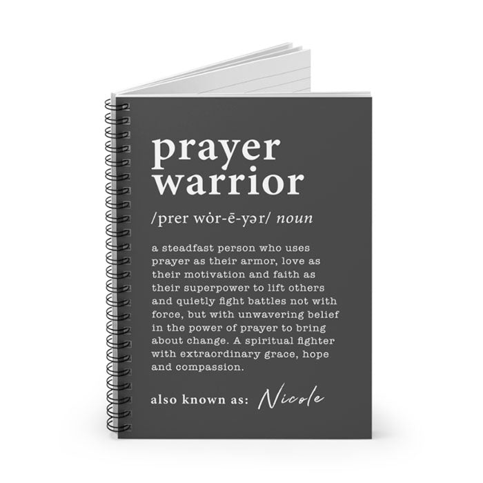 Prayer Warrior Notebook (15 colors)