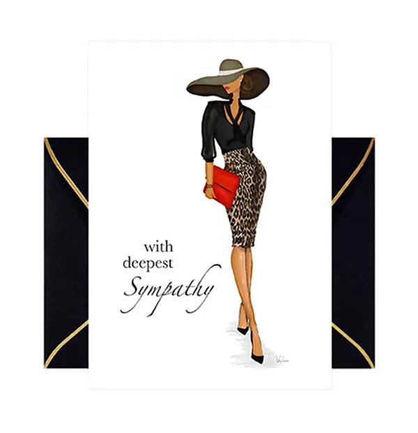 With Deepest Sympathy Greeting Card from Beyoutifully Brown