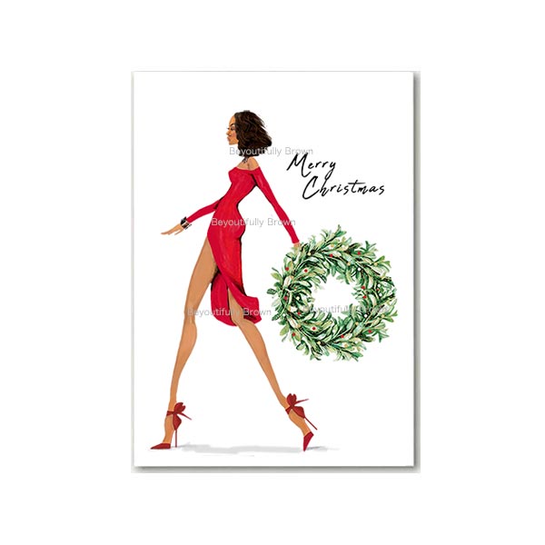 Wreath Walk Holiday Card Set