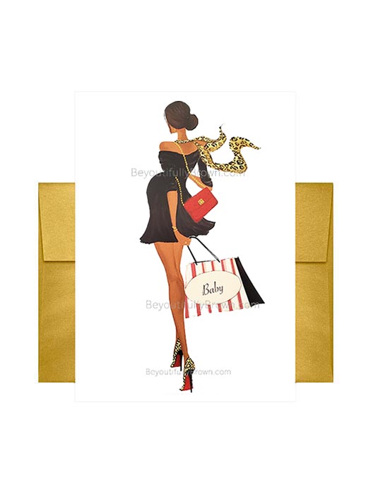 Baby Bag Card - Multicultural, African American, Black