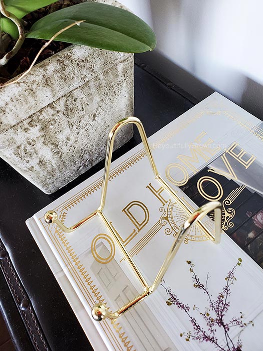 Gold Calendar Stand Display