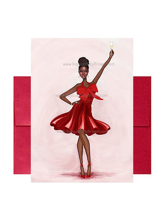 Cheers to You - Multicultural, African American, Black Card