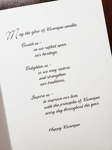 Kwanzaa Greeting Card Bundle (9 cards)