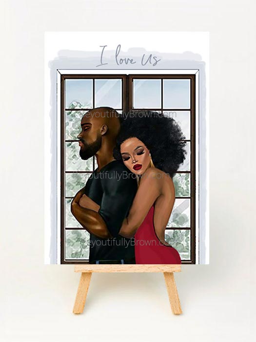 I Love Us Greeting Card