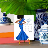 Expressions in Blue Calendar