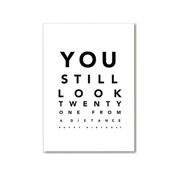 Funny Birthday Greeting Card, 21 From a Distance | Beyoutifully Brown
