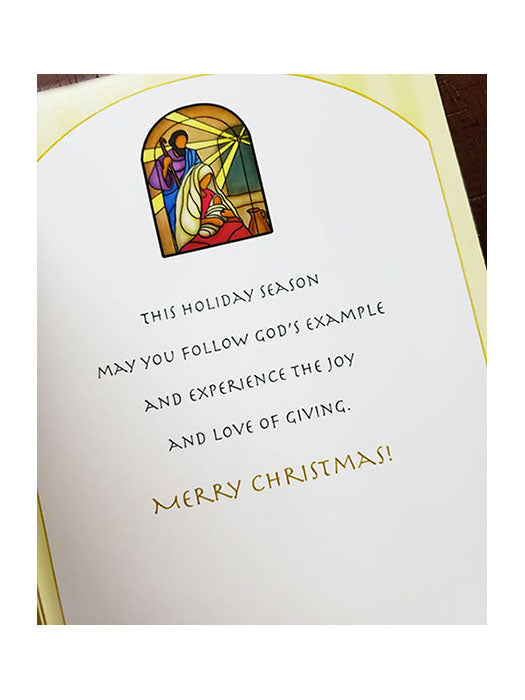 A Blessing for You Christmas holiday greeting card inside message