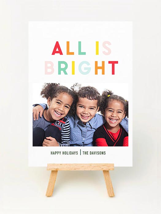 All is Bright Photo Cards