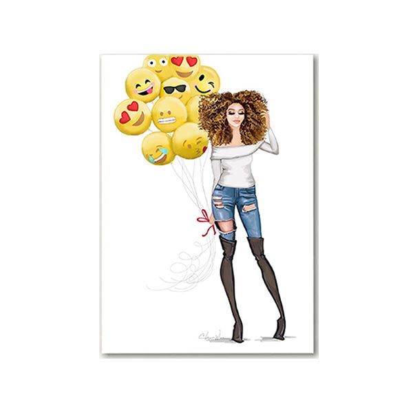 All the Feels Greeting Card from Beyoutifully Brown featuring Multicultural and Black Artwork