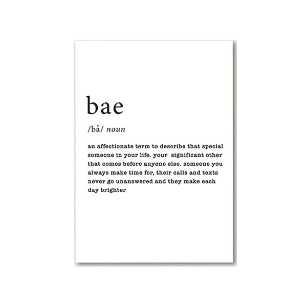 Bae Defined Greeting Card from Beyoutifully Brown 