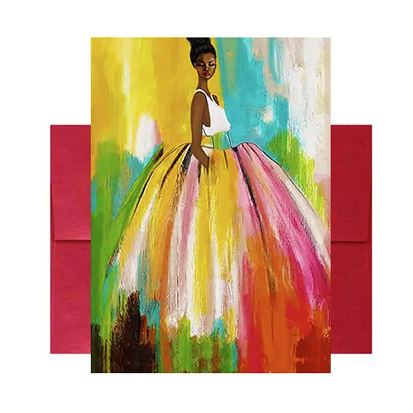 Being Seen Greeting Card featuring Multicultural and Black Art