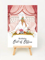 Out of Office Birthday Greeting Card - Multicultural, African American