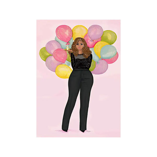 Birthday Balloons Greeting Card