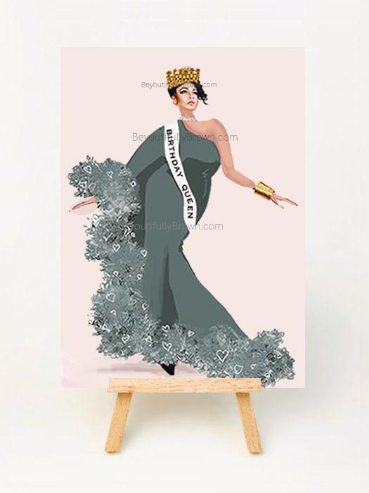 Birthday Queen Greeting Card