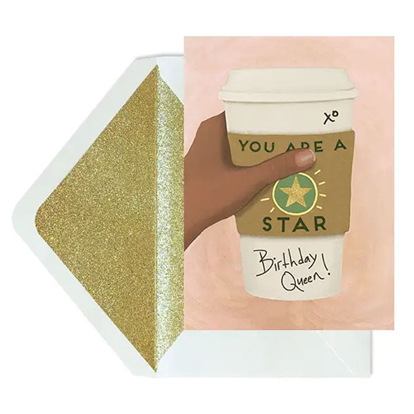 Birthday Queen Coffee Card