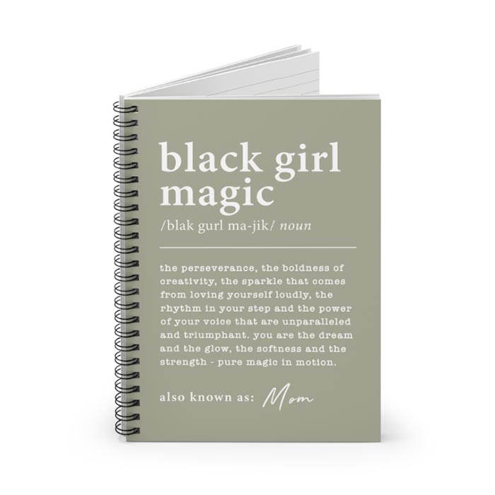 Black Girl Magic Notebook (15 colors)