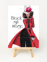 Black Girl Magic Greeting Card