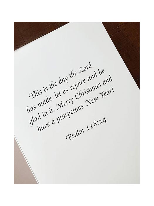 Rejoicing the Word Holiday Card