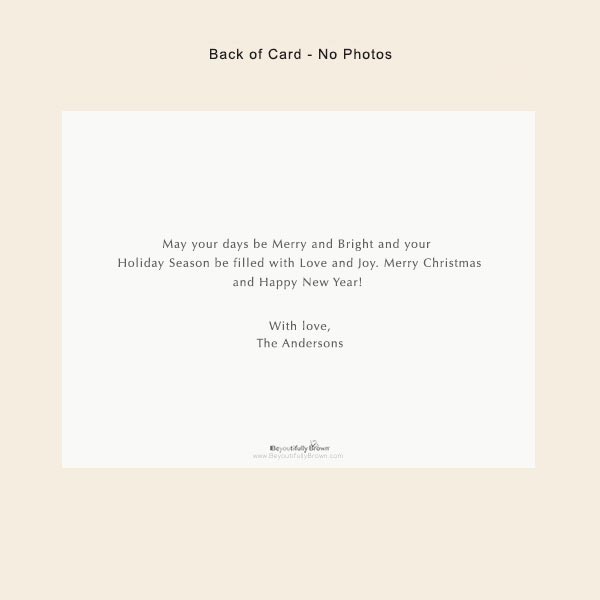 Everything is Fine Photo Cards with message on the back