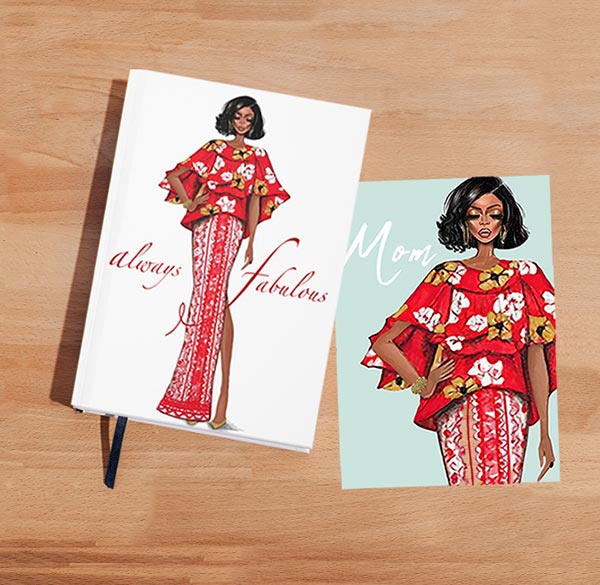Fabulous Mom Notebook and Greeting Card
