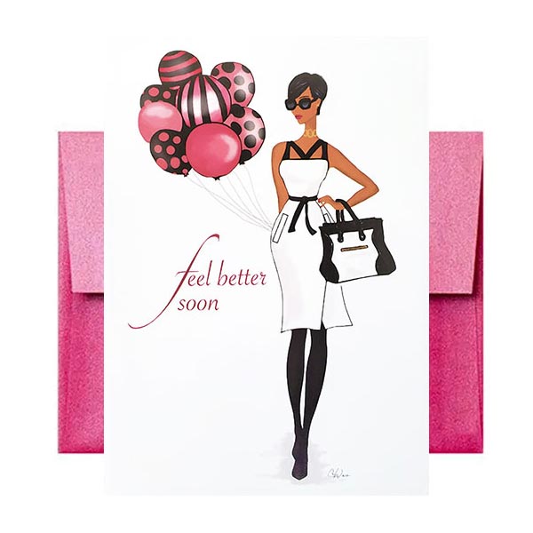 Feel Better Greeting Card from Beyoutifully Brown featuring Multicultural and Black Artwork
