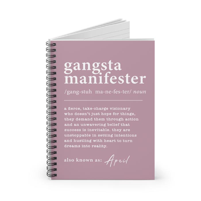 Gangsta Manifester Notebook (15 colors)