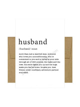 Husband Defined Greeting Card