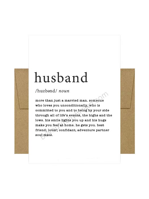 Husband Defined Greeting Card