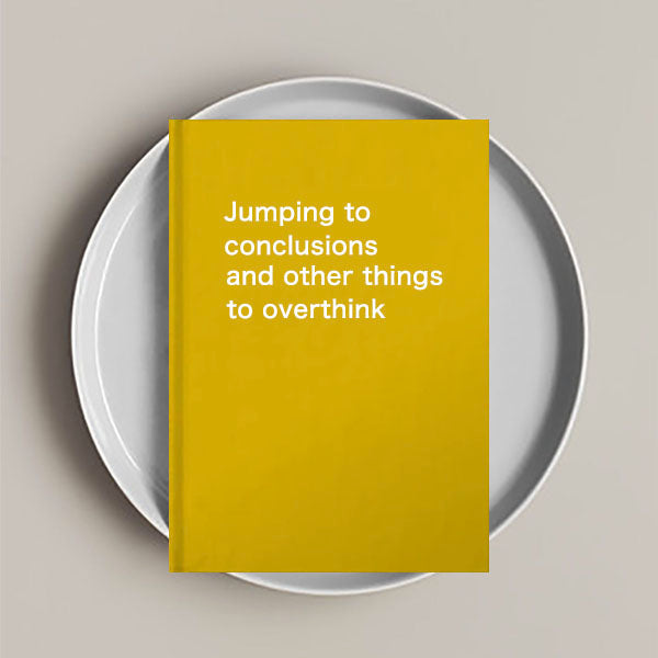 Jumping to Conclusions and Overthinking Notebook (7 colors)