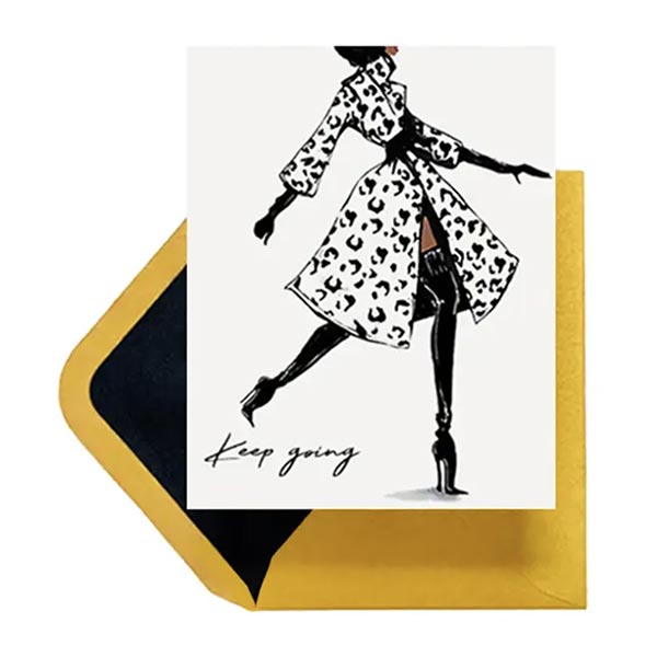 Keep Going Greeting Card from Beyoutifully Brown featuring Multicultural and Black Art