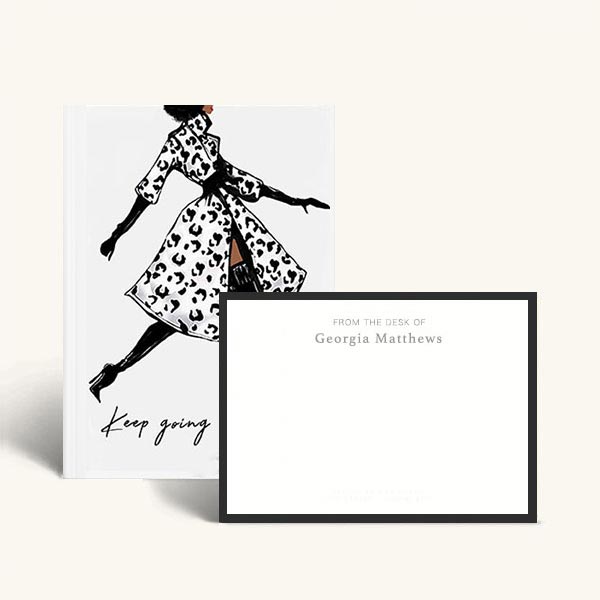 Keep Going Personalized Notebook & Stationery Set