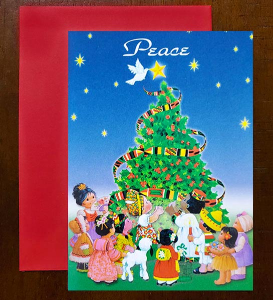 Peace Tree Holiday Card