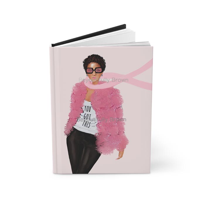 Pink You Got This Breast Cancer-Themed Journal Notebook