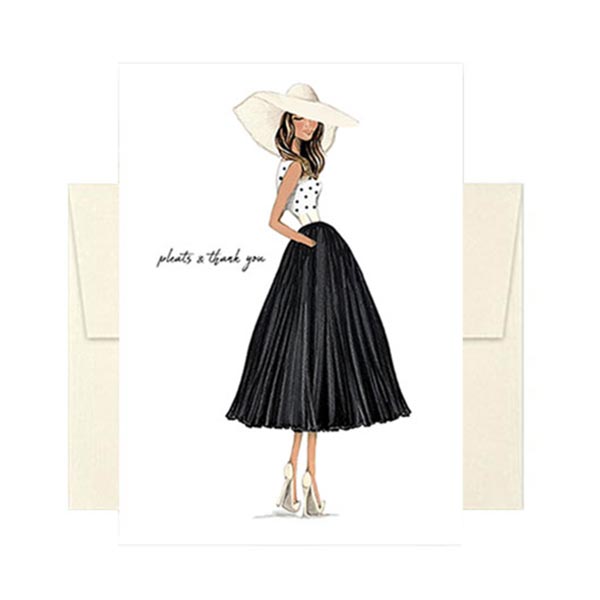 Pleats and Thank You Greeting Card from Beyoutifully Brown