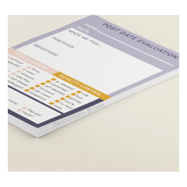 Date Evaluation Notepad