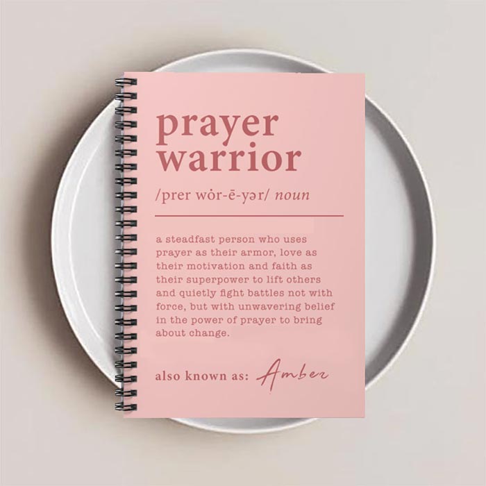 Prayer Warrior Notebook (15 colors)