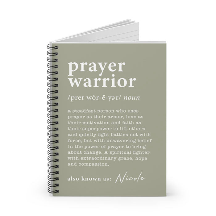 Prayer Warrior Notebook (15 colors)
