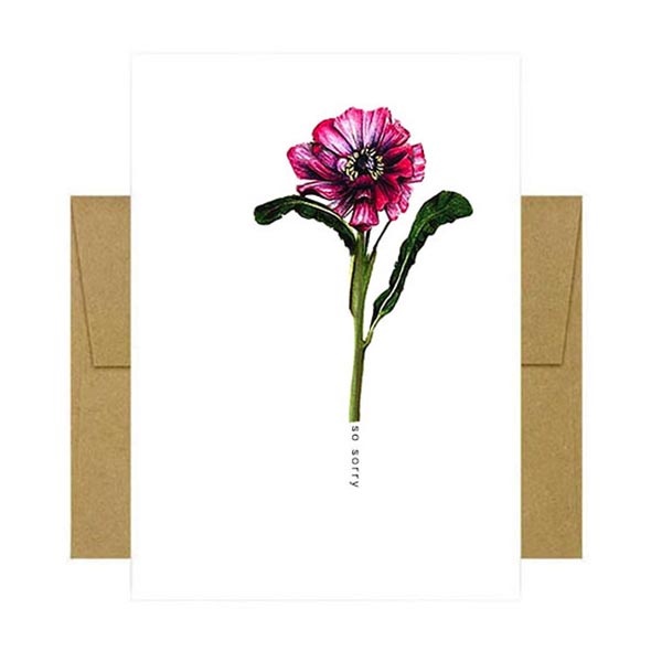 So Sorry Greeting Card from Beyoutifully Brown