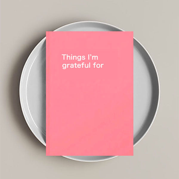 Things I'm Grateful For Notebook (7 colors)