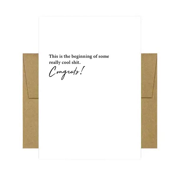 This is the Beginning Greeting Card from Beyoutifully Brown