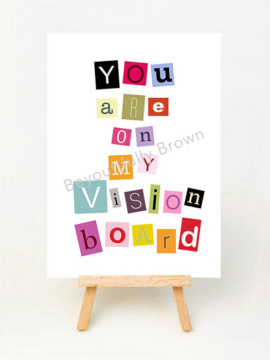 Vision Board Greeting Card