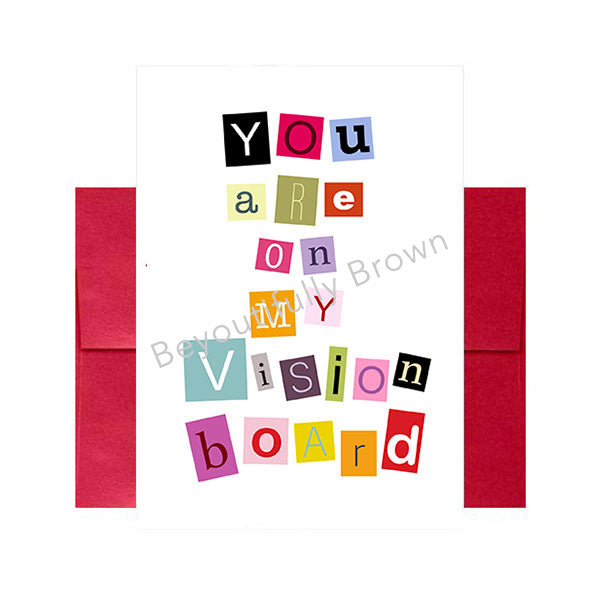 Vision Board Greeting Card