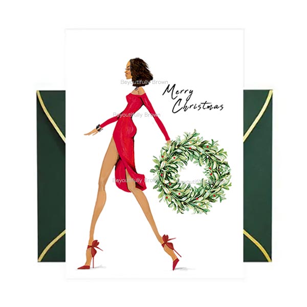 Wreath Walk Holiday Card Set